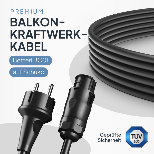 Betteri Kabel BC01 auf Schuko