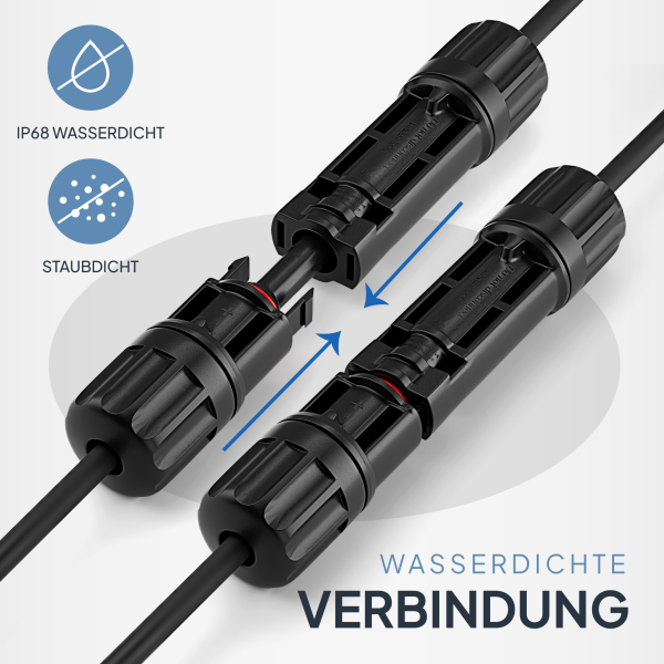 6mm²  Solarverlängerungskabel  – 5 Meter
