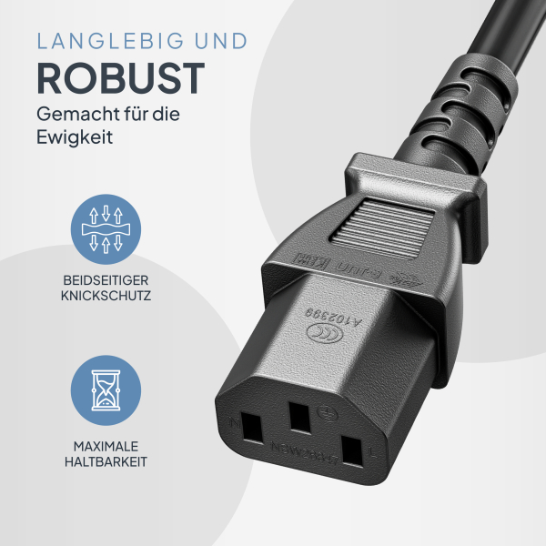 Kaltgerätekabel 0.75mm2 - 3 Meter