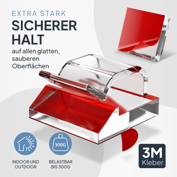 Kabelclips 50 Stück - Transparent