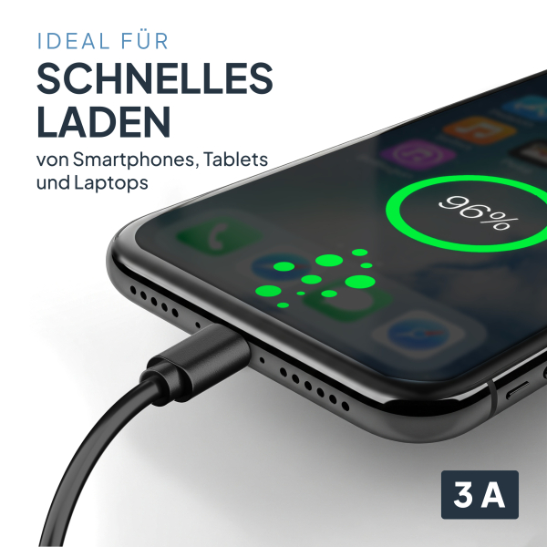 USB-C Ladekabel - 1,5 Meter 60W