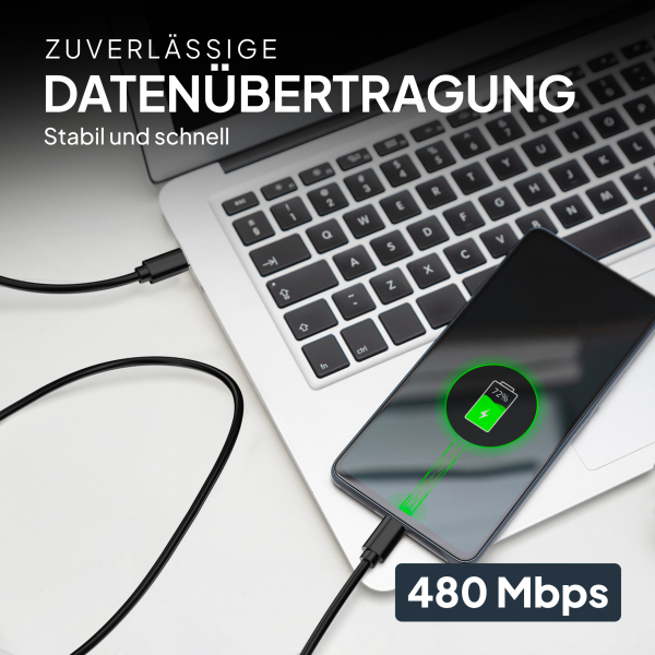 USB-C Ladekabel - 1 Meter 60W