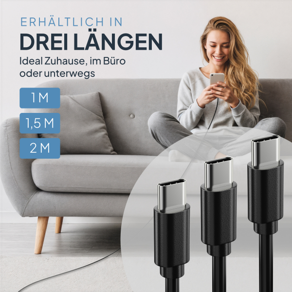 USB-C Ladekabel - 1 Meter 60W