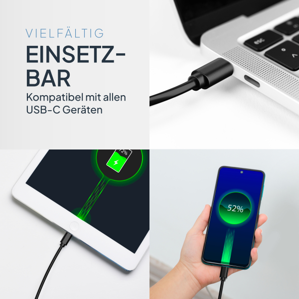 USB-C Ladekabel - 2 Meter 60W
